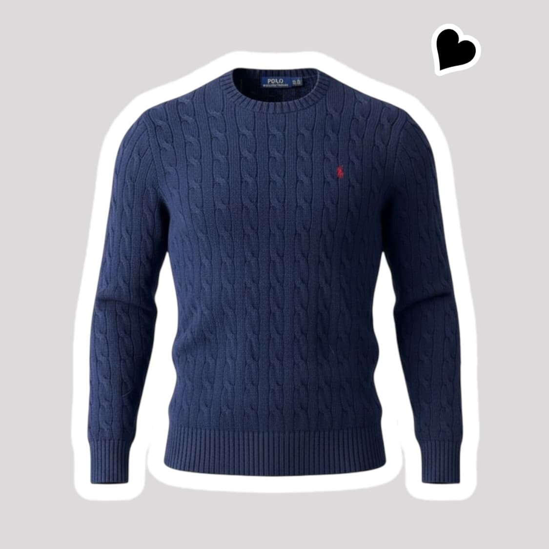 신형 폴로 랄프로렌 네이비 꽈배기 니트 상품이미지1