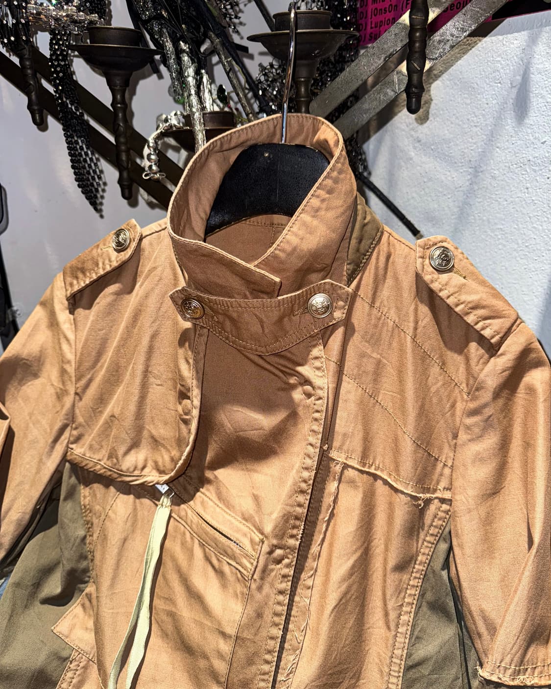 Layered Military Long Jacket 상품이미지2