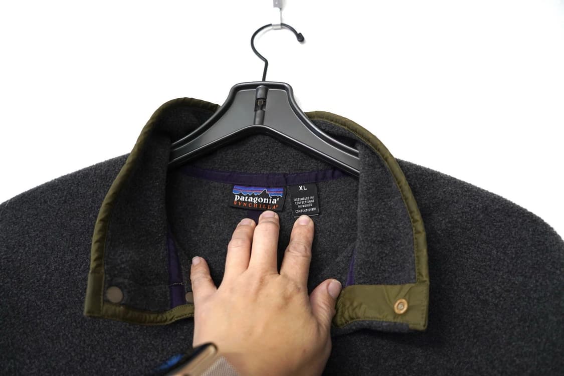 10s 파타고니아 신칠라 스냅-T 차콜/올리브 멕시코 상품이미지2