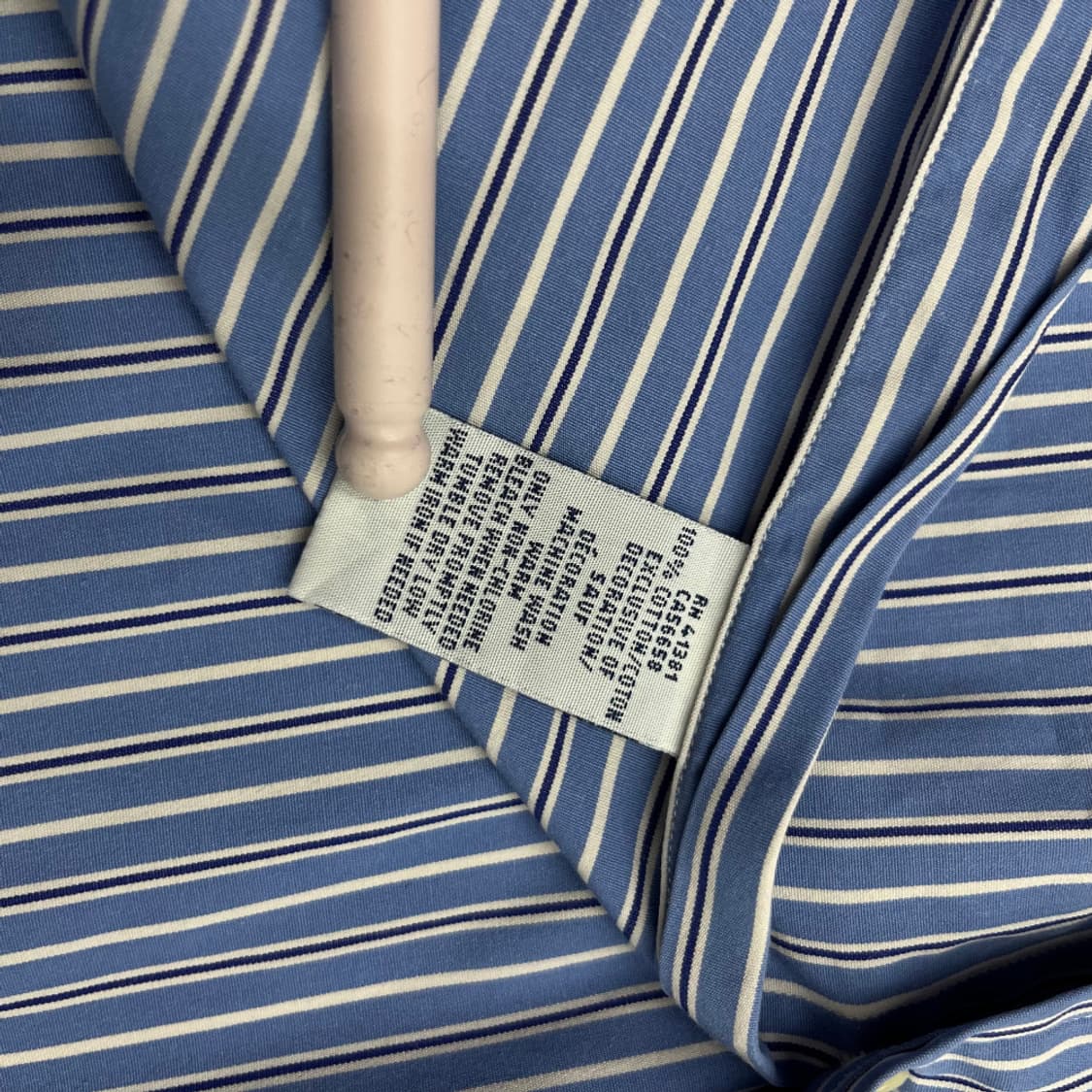 폴로 랄프로렌 네이비포니 세로 단가라 블루 셔츠 16 상품이미지5