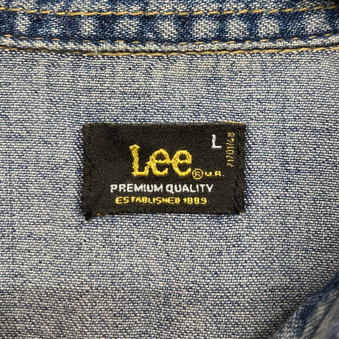 00‘s 리 웨스턴 데님셔츠 상품이미지3
