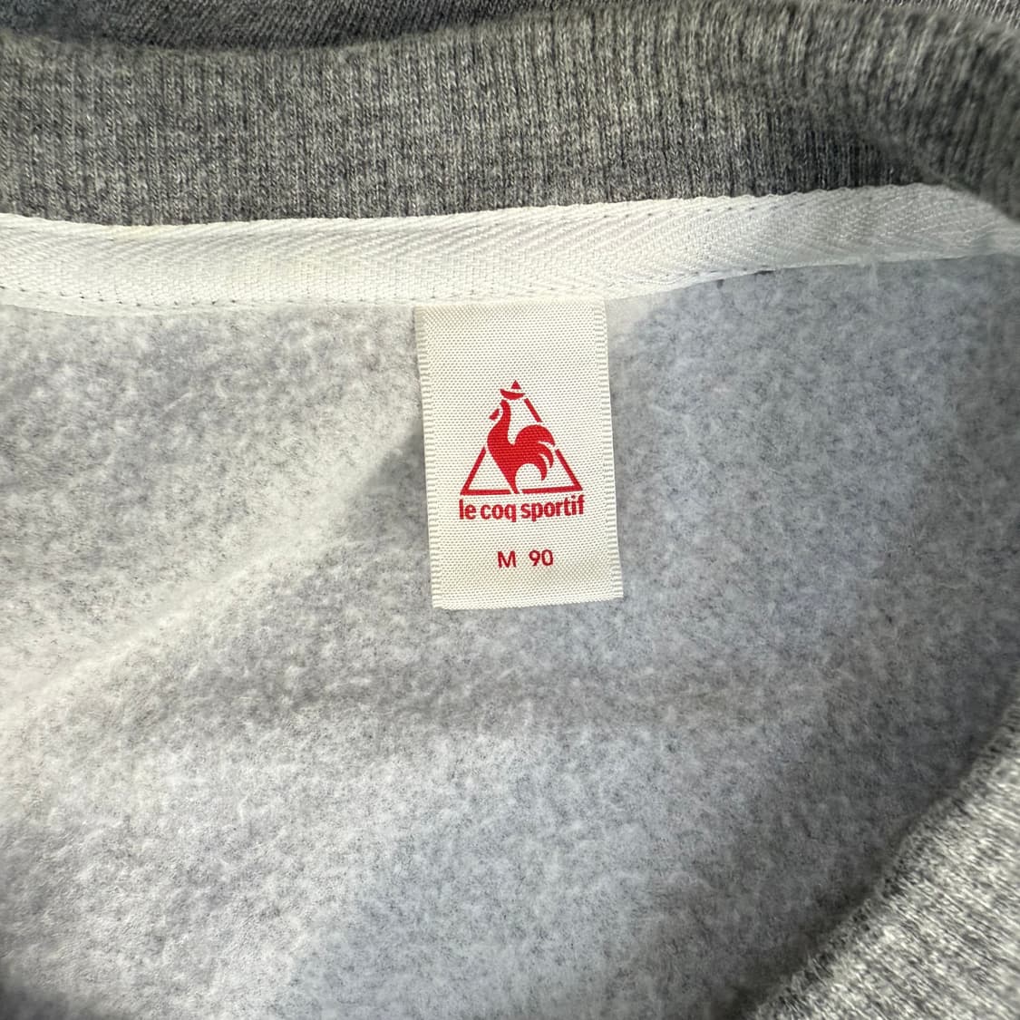 [90] 르꼬끄 여성 빅로고 기모 맨투맨 0114T2 상품이미지3