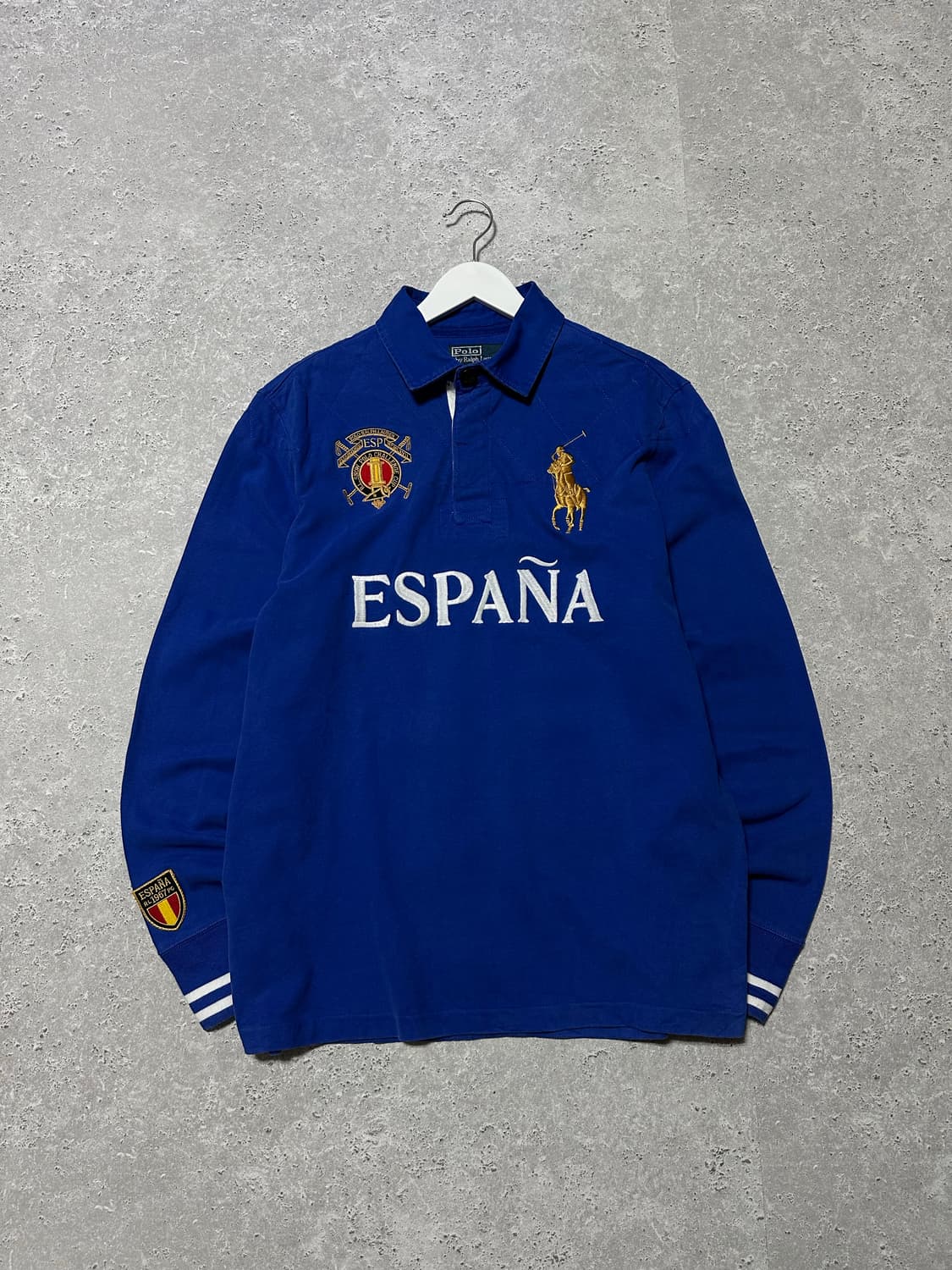 폴로 랄프로렌 에스파냐 블루 럭비 티셔츠 상품이미지2