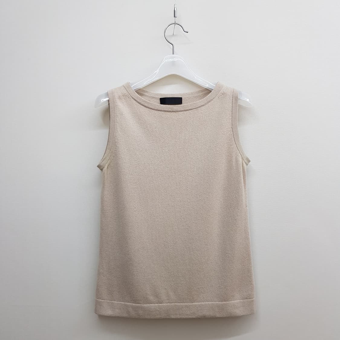 한섬 타임 TIME 캐시미어 슬리브리스 니트 탑 F90사이즈 상품이미지1