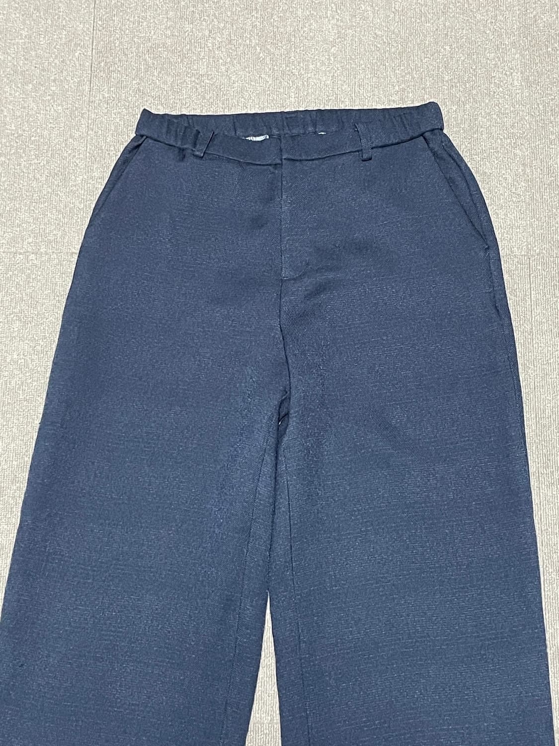 Vintage Navy Wide Slacks J02541 상품이미지3