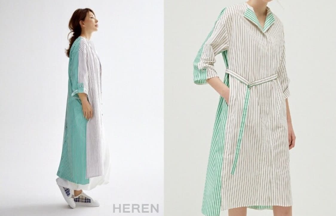 한섬 래트바이티 스프라이트 벨티드 원피스 88-98-165사이즈 상품이미지1