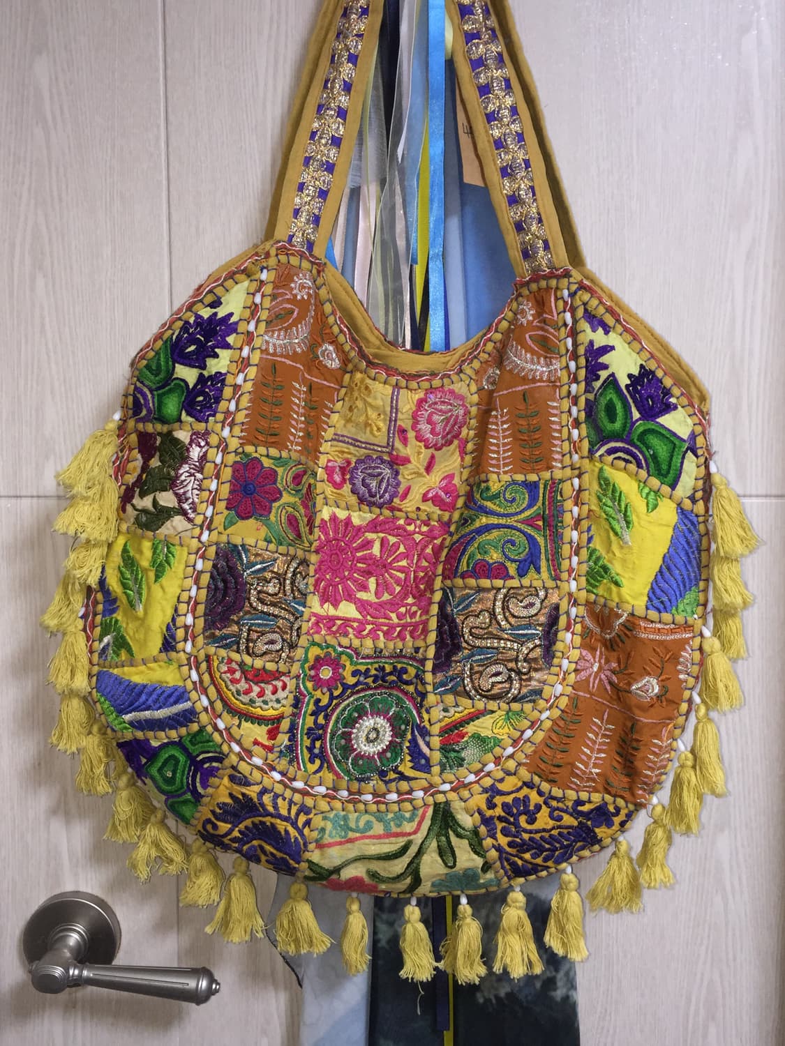 빈티지 히피 에스닉 패치워크 가방 상품이미지1