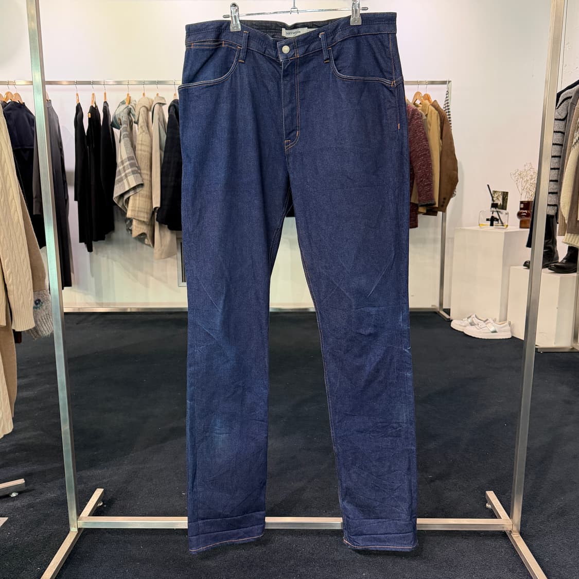 [36] 논네이티브 인디고 데님 청바지 상품이미지1