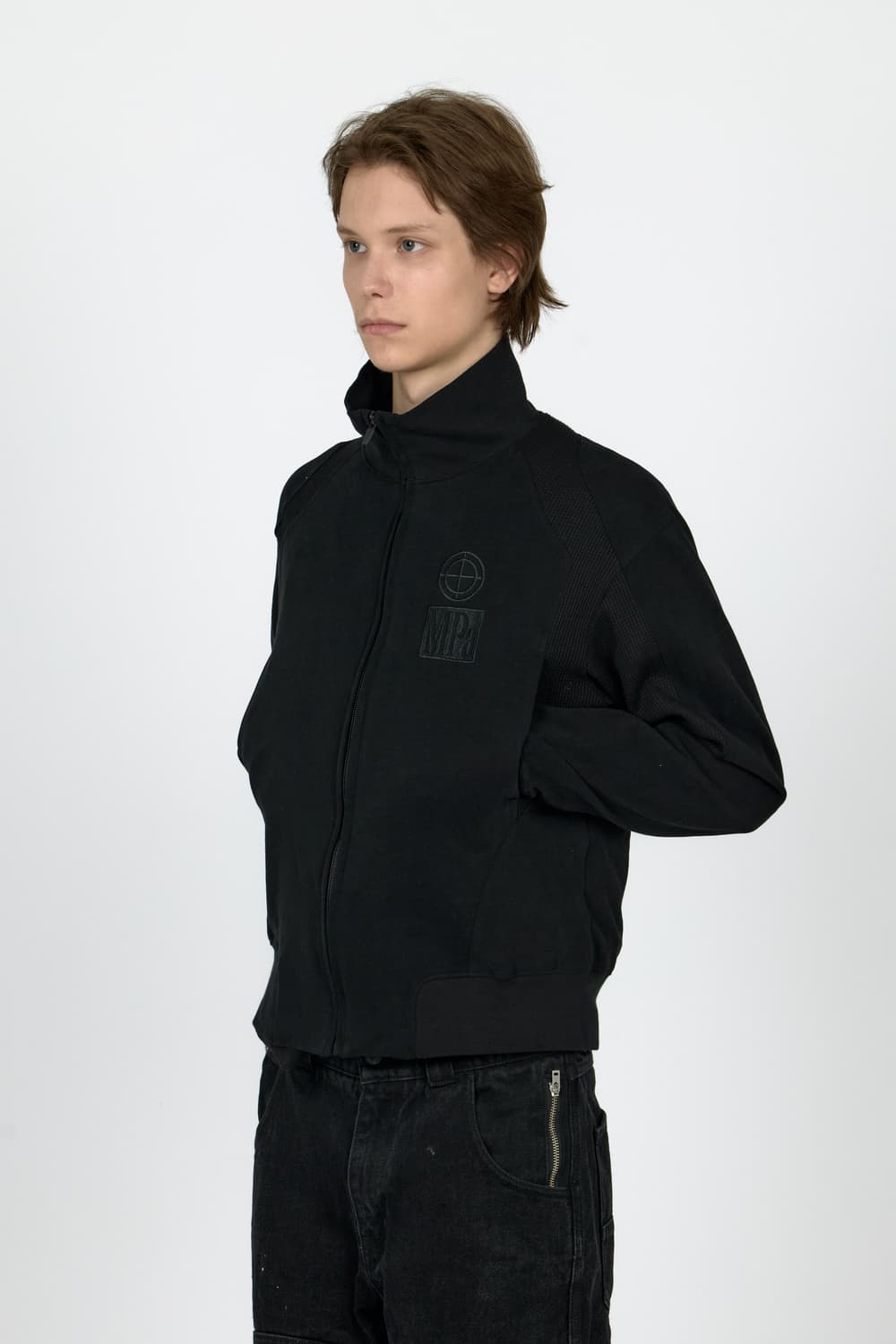 MPa CONTRAST ZIPPED JACKET (BLACK) 상품이미지2