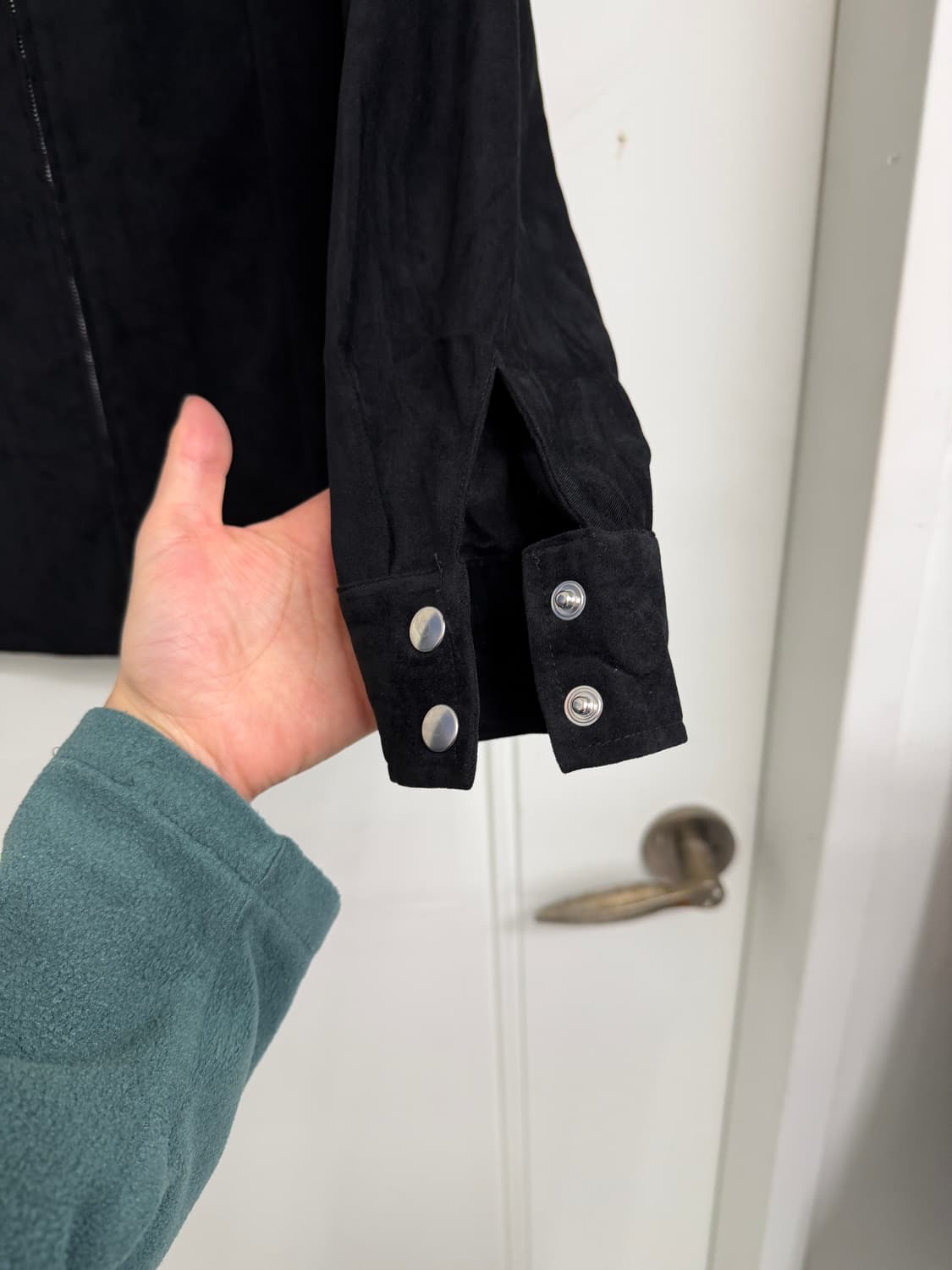 일본빈티지 블랙 스웨이드 웨스턴셔츠 자켓 상품이미지8