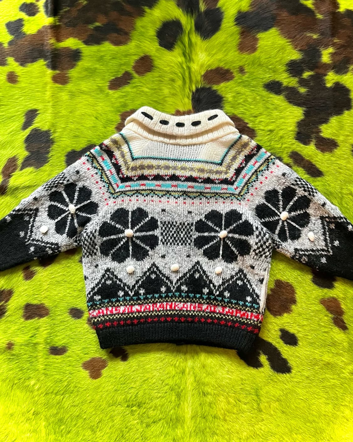 1980s KANSAI YAMAMOTO 3D Wool Cardigan 상품이미지10