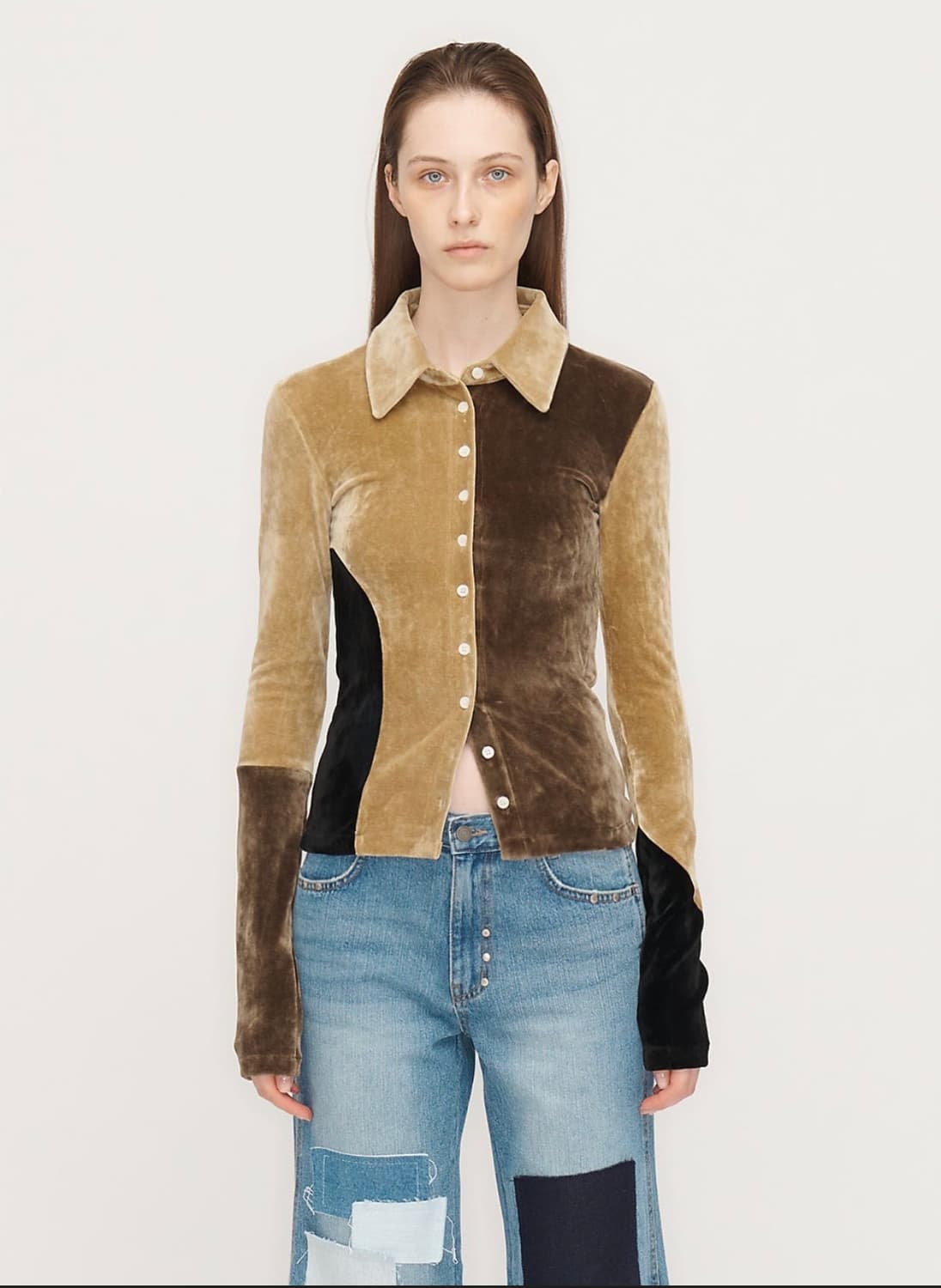 THEOPEN PRODUCT velvet shirt 상품이미지1