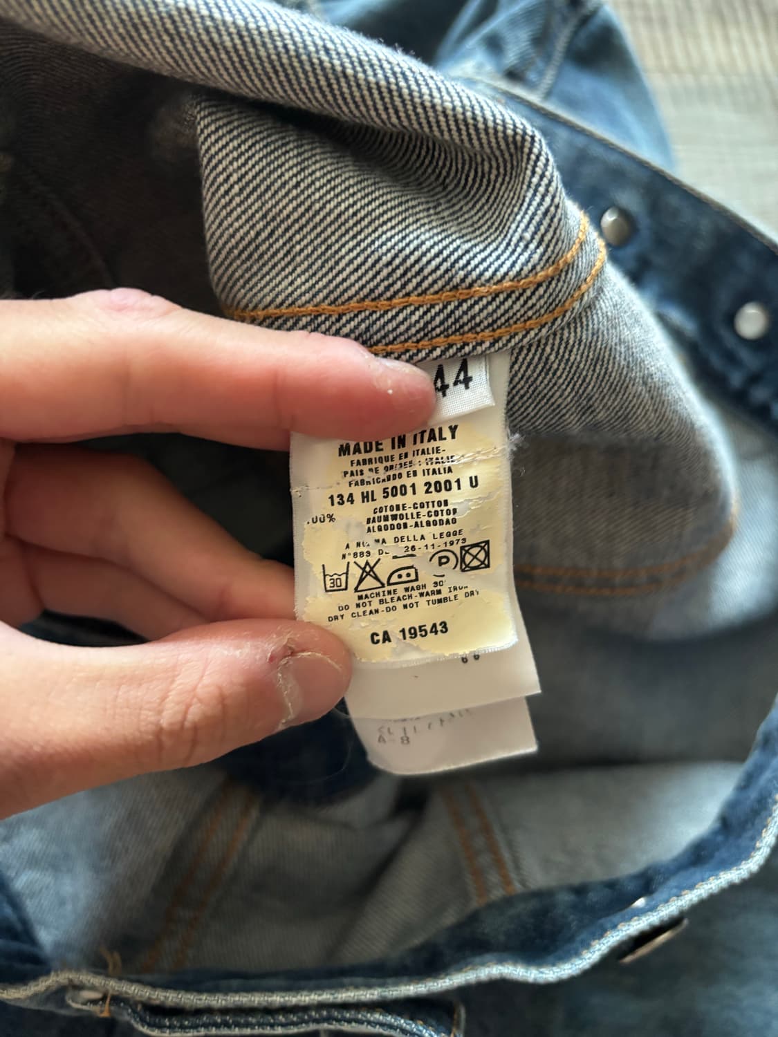 90s 헬무트랭 데님 자켓 3세대 상품이미지4