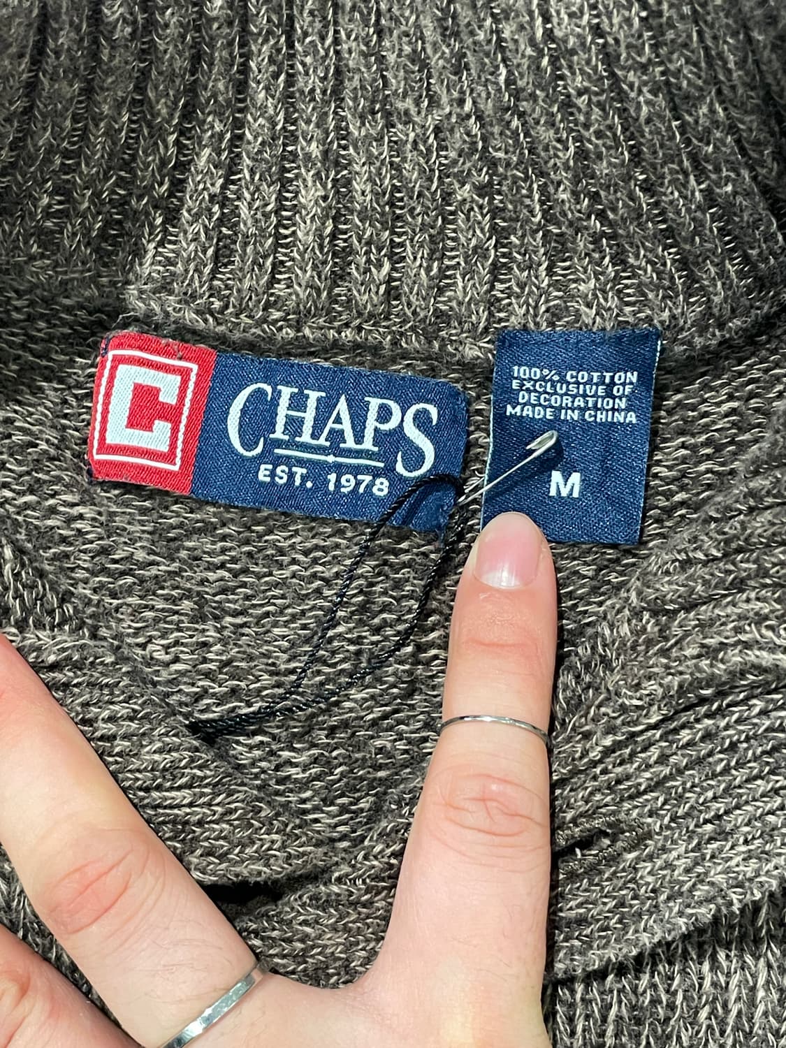 CHAPS 울 니트 반집업   상품이미지6