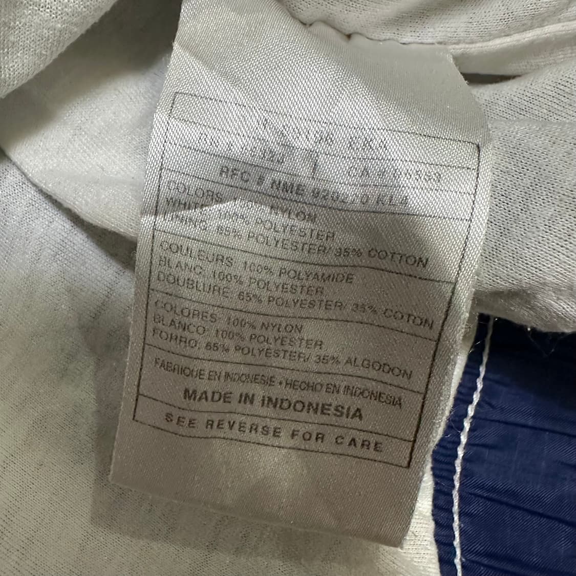 (L추천) 나이키 90s 올드스쿨 바람막이 네이비/화이트 상품이미지3