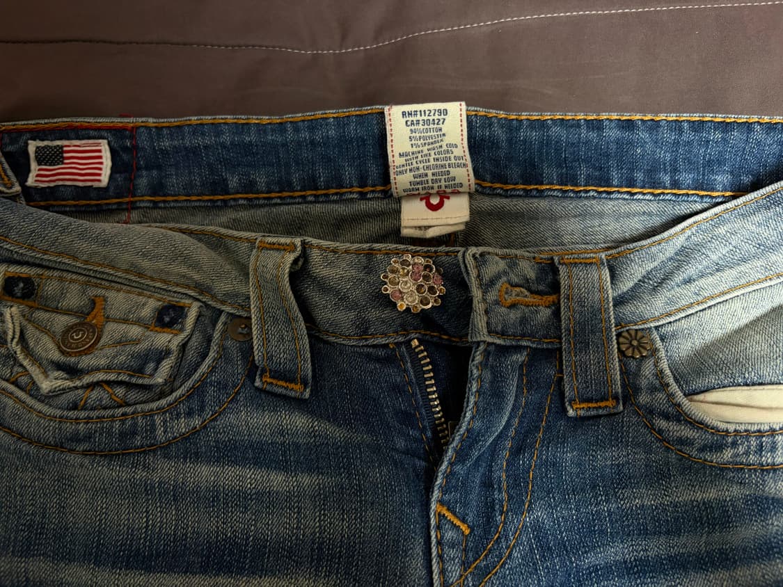 트루릴리전 부츠컷 28 스톤 디테일 상품이미지3