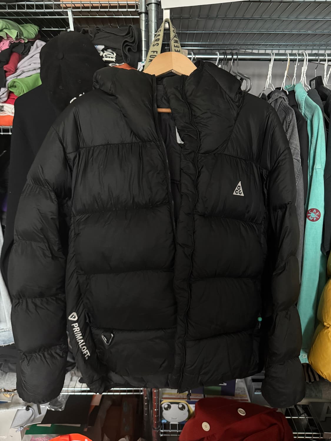 [M] 초판 나이키 ACG 써마핏 루나 레이크 패딩 블랙 상품이미지1