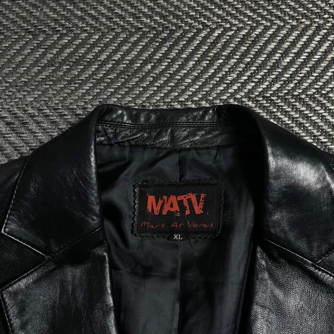 00s NATV 아카이브 램스킨 양가죽 레더 블레이저 자켓 y 6221 상품이미지6