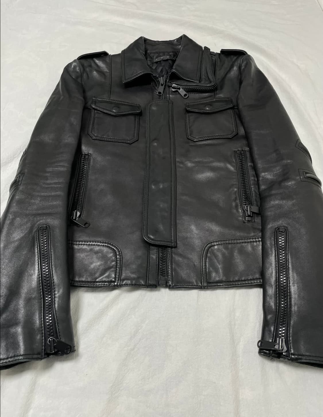 Stud homme lambskin leather jacket 상품이미지2