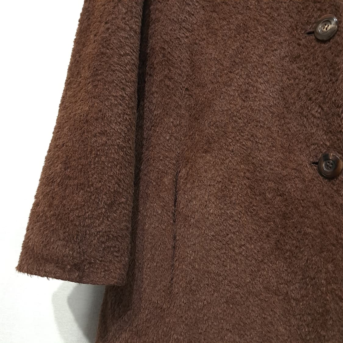 CN899W M 막스마라 알파카 버진울 부클 클래식 테디 코트 상품이미지4