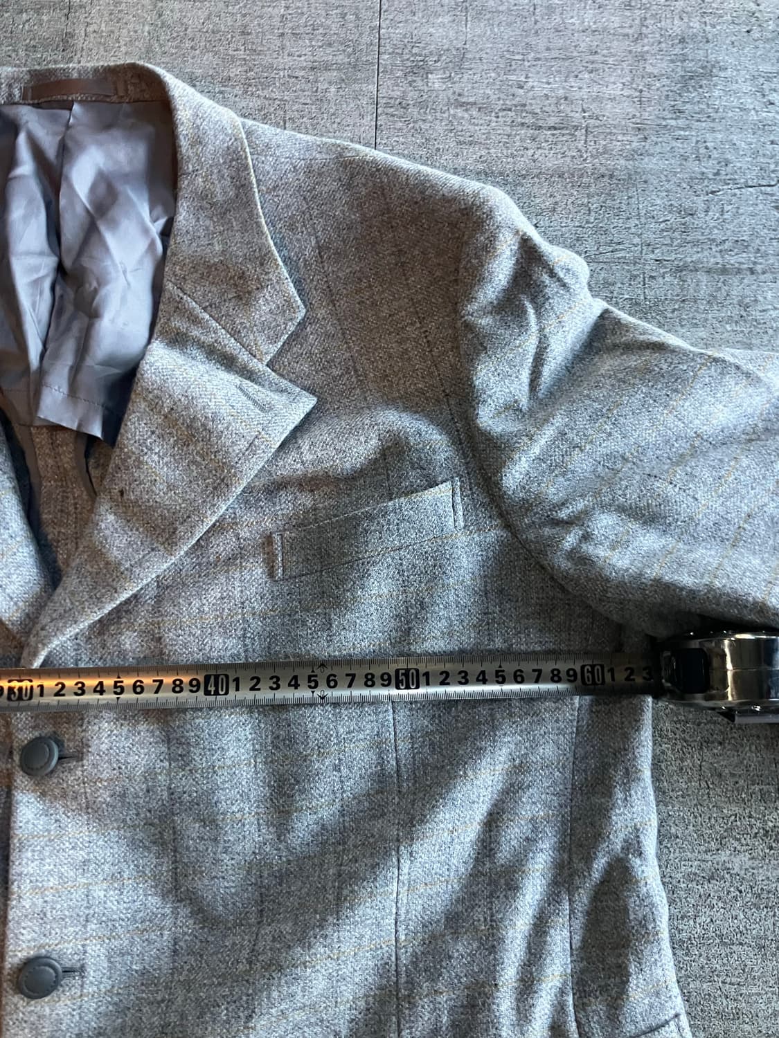 일본빈티지 올드스쿨아메카지 복고풍 쓰리버튼 블레이저자켓 상품이미지2