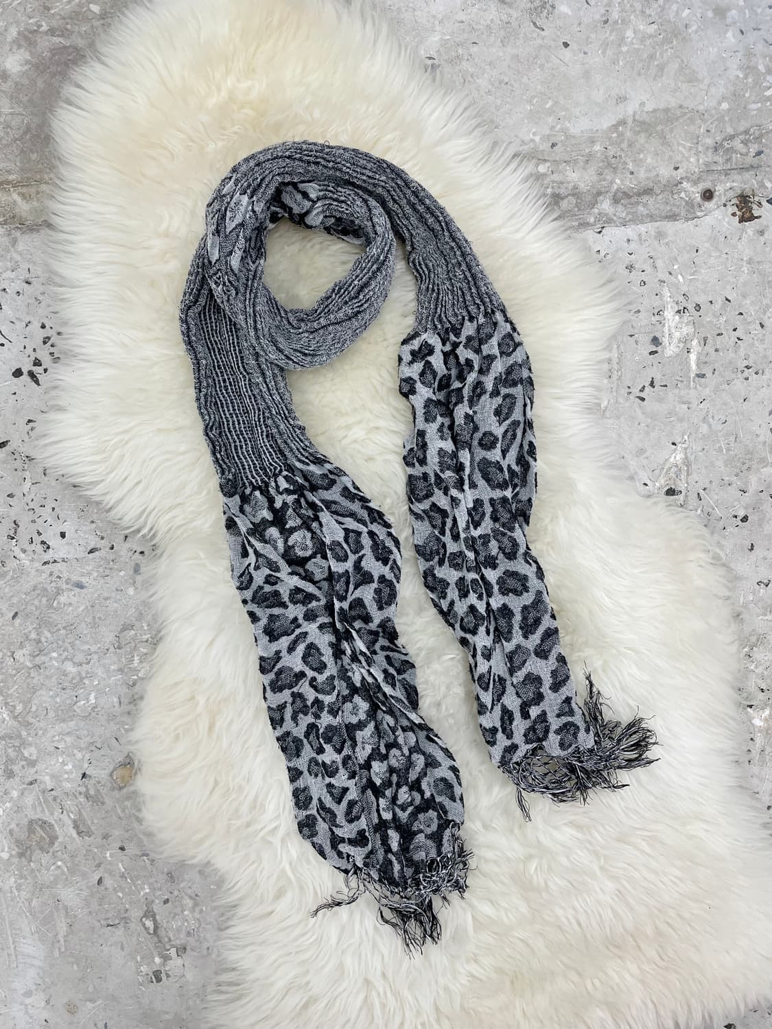 펑크 레오파드 수술 머플러  상품이미지5
