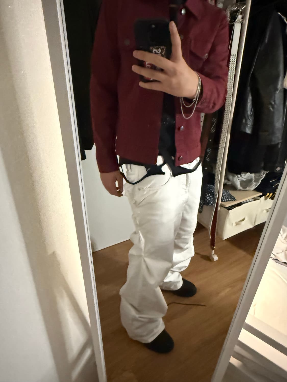 빈티지 버건디 자켓 상품이미지3