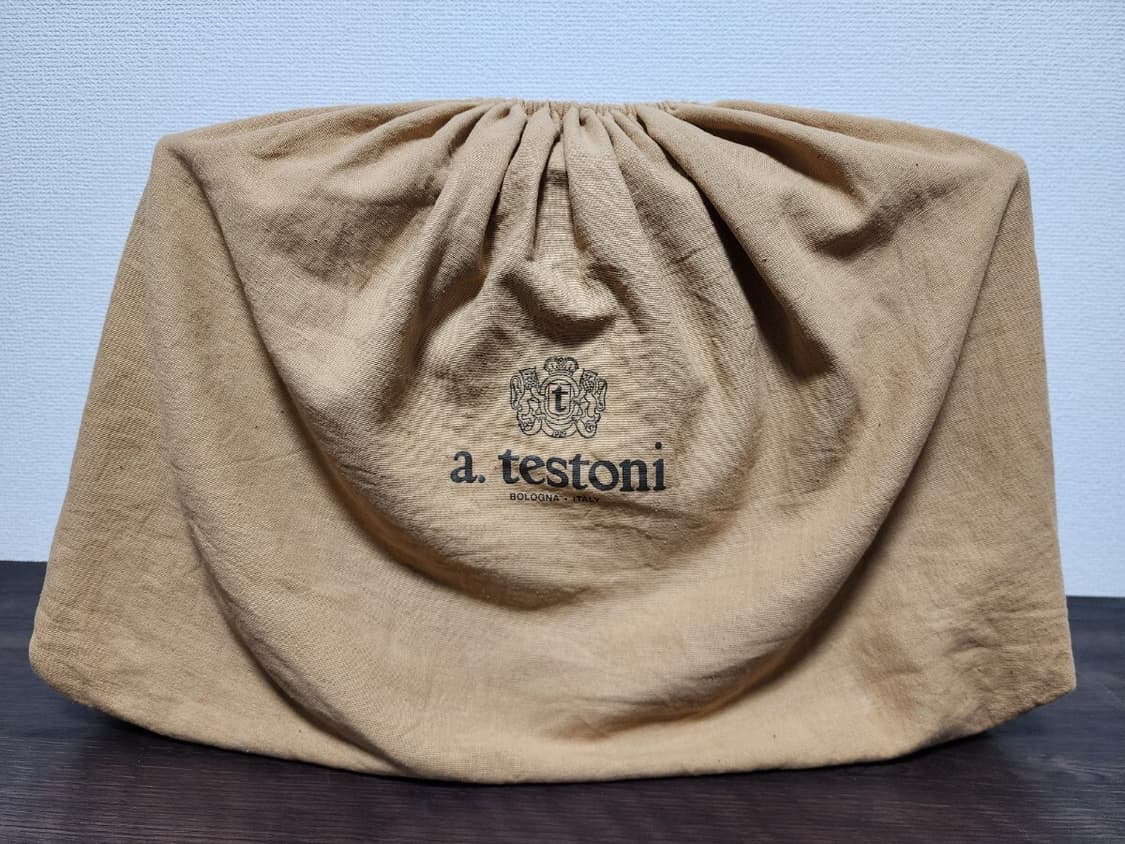 미사용) 정가 3300 a. testoni 테스토니 악어 가죽 가방 브리 상품이미지5