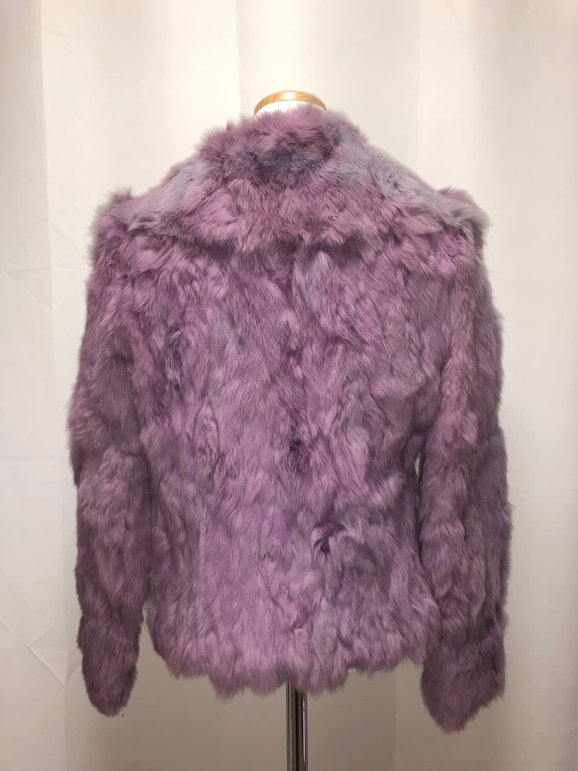 빈티지 구제 y2k 키치 갸루 보라 리얼 래빗퍼 자켓 상품이미지4