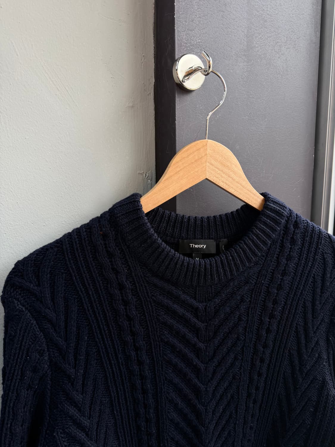 M/ 띠어리 빗살 울 스웨터 니트 상품이미지3