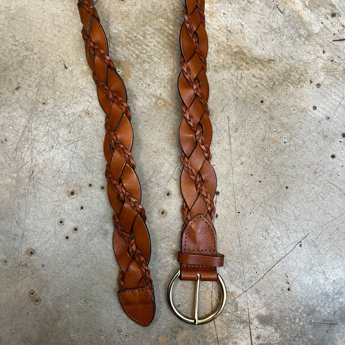 빈티지 레더 위빙벨트 상품이미지5