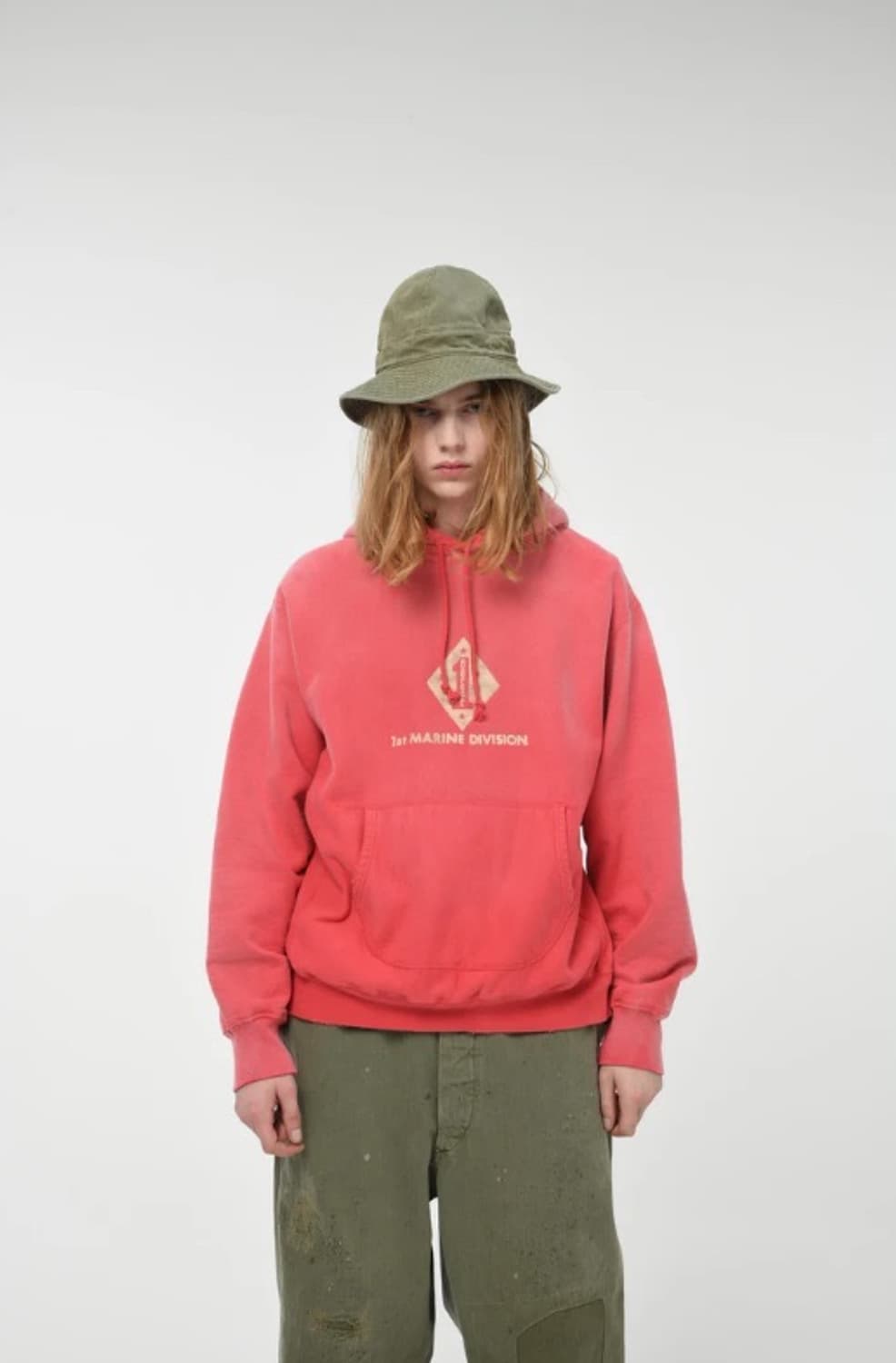 BOWWOW 1ST MARINE DIVISION HOODIE AGEING 상품이미지1