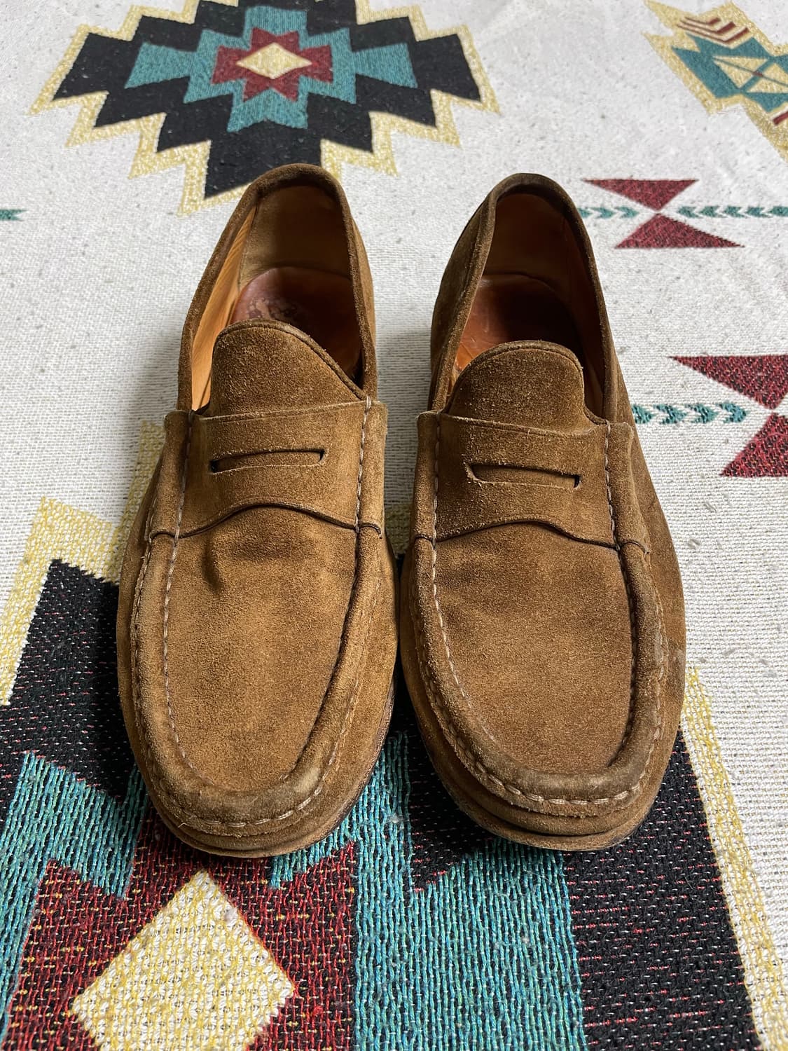 폴로 랄프로렌 퍼플라벨 스웨이드 로퍼(9D) 상품이미지1