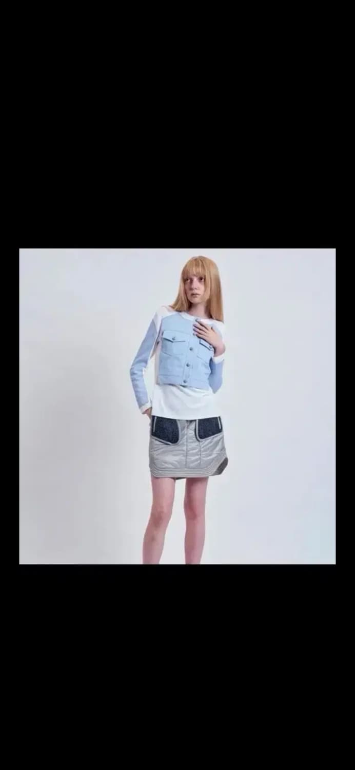 ODLYWORKSHOP 오들리워크샵 데님 하이브리브 탑 상품이미지1