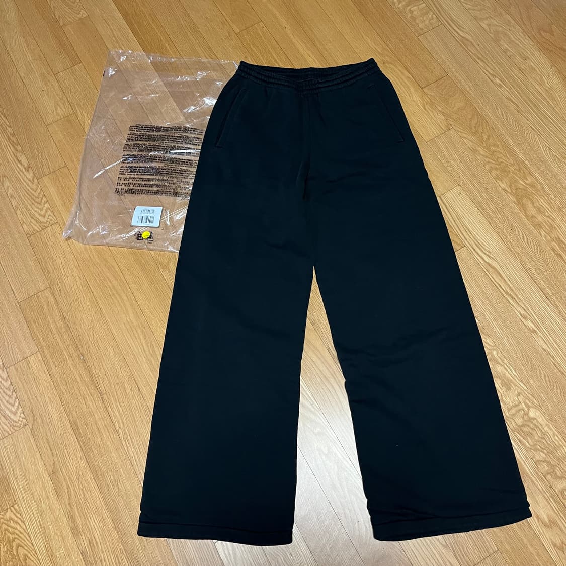 [S] 이지 갭 헤비 스웻팬츠 블랙 상품이미지1