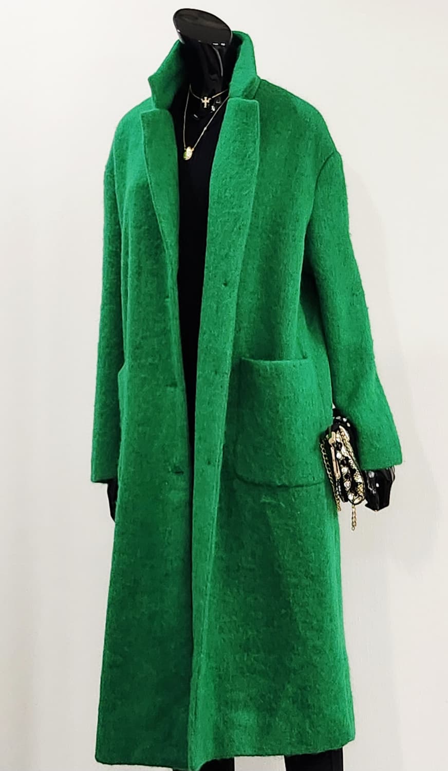 초록 롱코트  상품이미지1