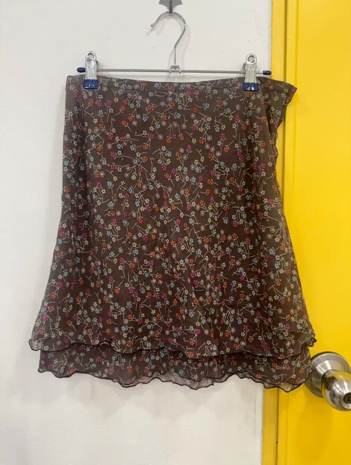 vtg H&M 플라워 쉬폰 미니 스커트 상품이미지1