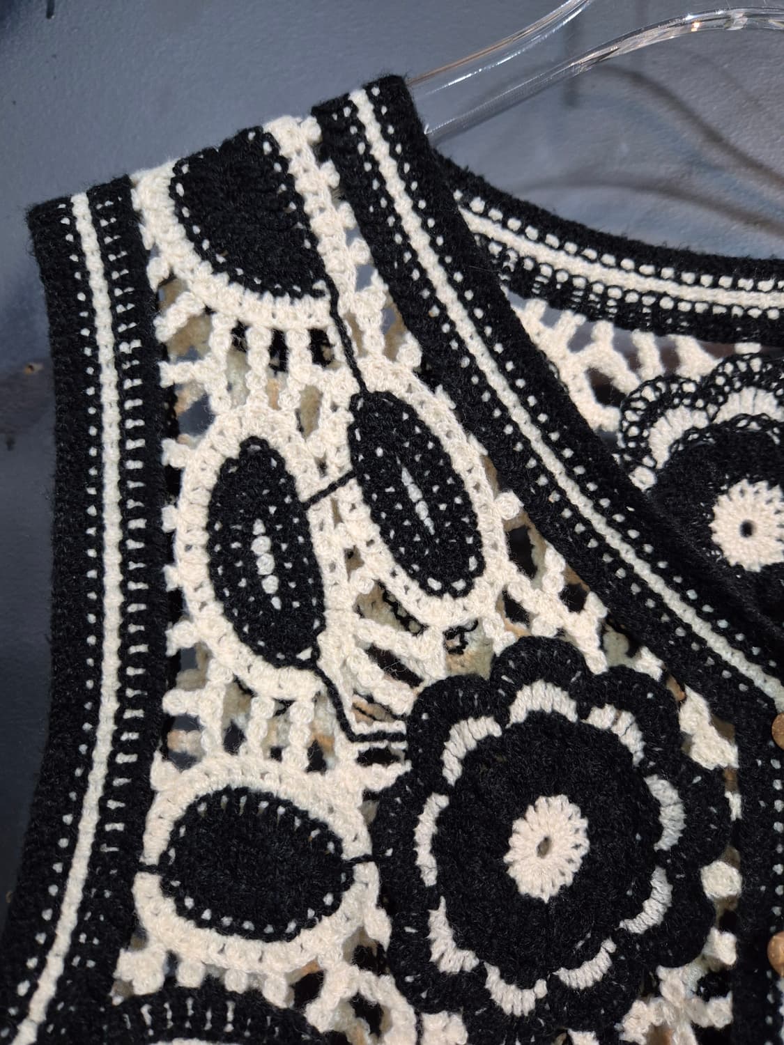 크로셰 플라워 니트 조끼 S 상품이미지4