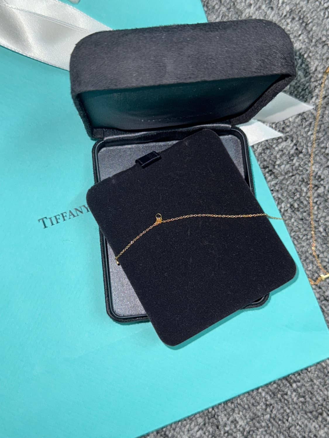 (급처) 티파니앤코 스마일 펜던트 목걸이 로즈골드 18k 정품 상품이미지6