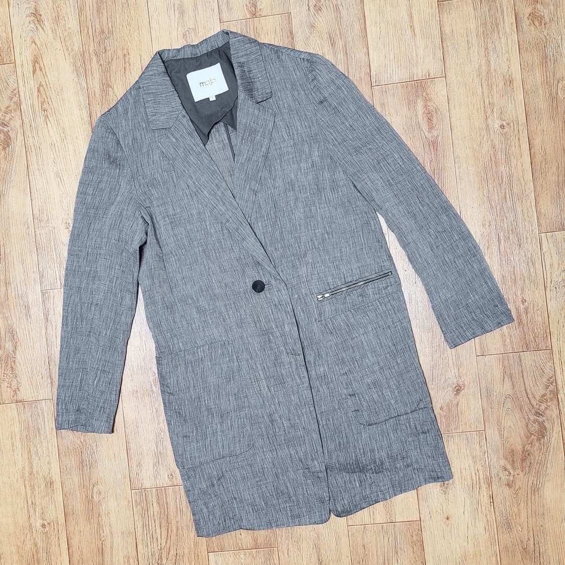 마쥬(maje) 지퍼디테일 린넨자켓 55 상품이미지1