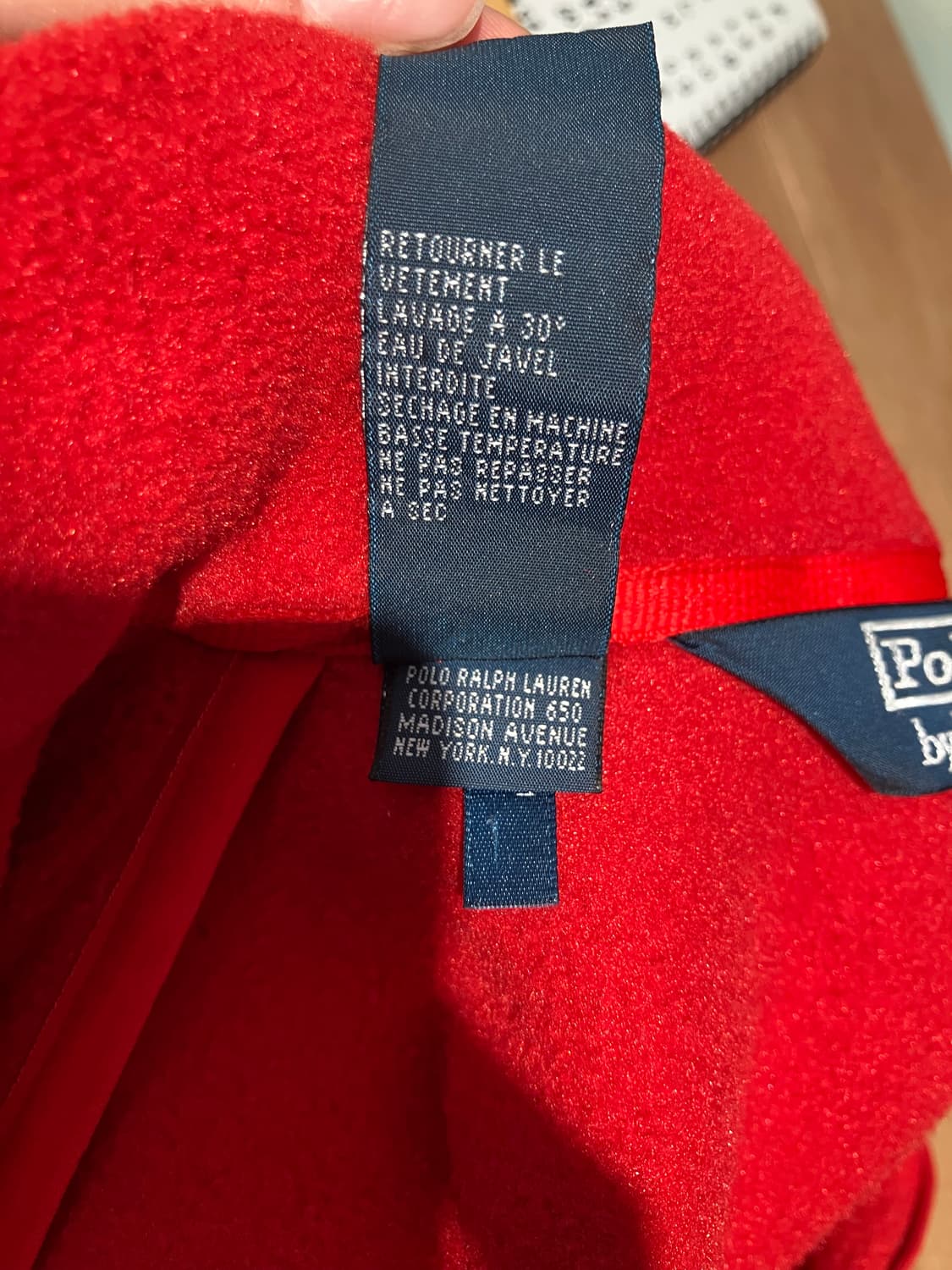Polo Ralph Lauren 레드 폴라텍 플리스 베스트 M 상품이미지9