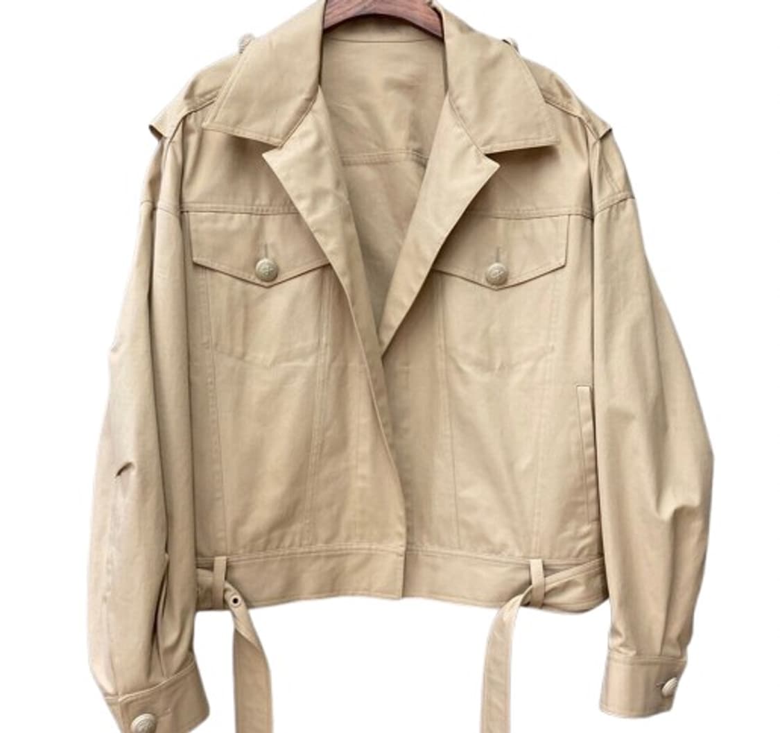 루이비통 더블레이어 트렌치코트 베이지 사이즈 46 상품이미지4