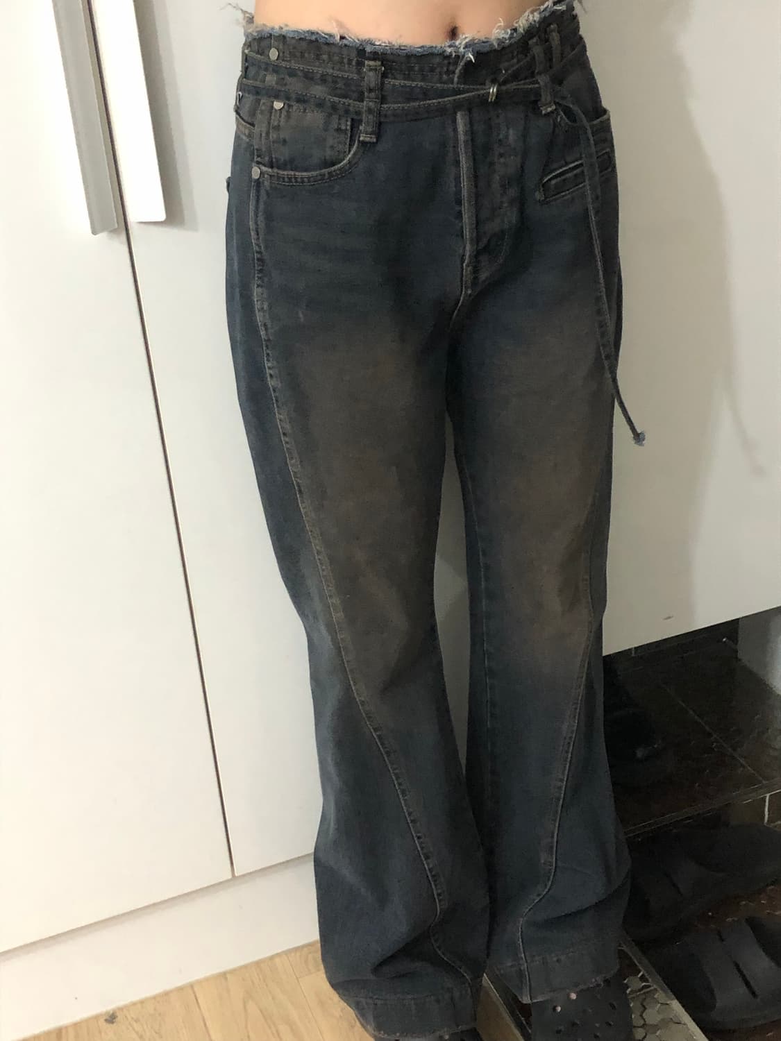 마뗑킴 부츠컷 청바지 s 상품이미지3