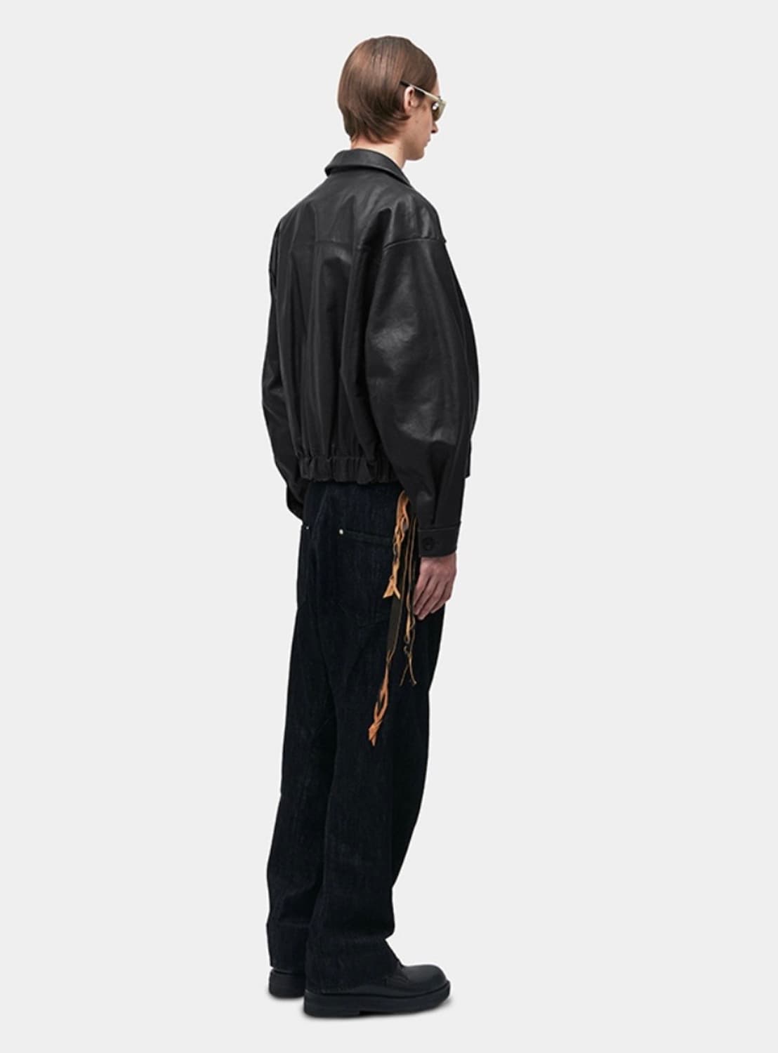 쿠어 램스킨 블루종 블랙 M  상품이미지5