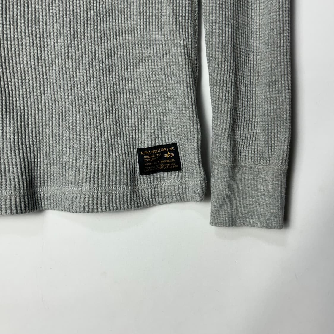 [ALPHA INDUSTRIES] 알파인더스트리 와플 헨리넥 롱슬리브 상품이미지3