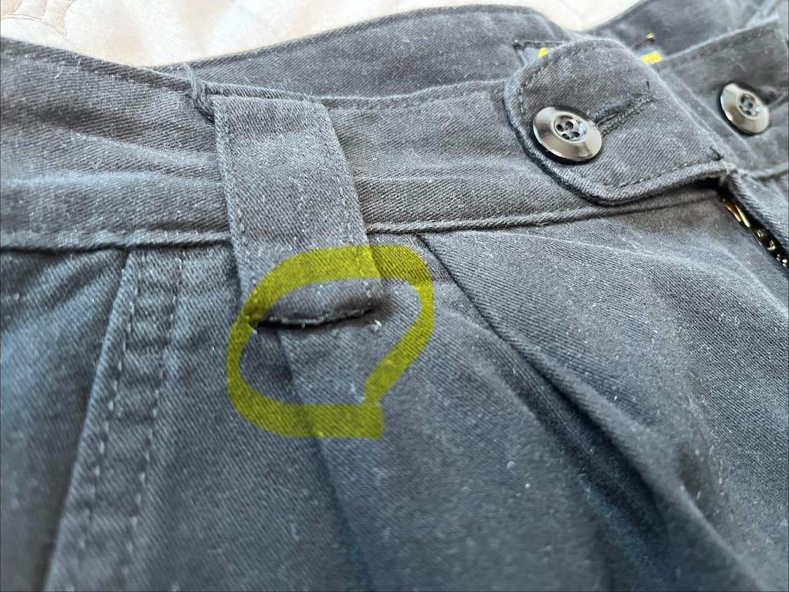 프리즘웍스 투턱 와이드 팬츠 블랙 M 상품이미지3