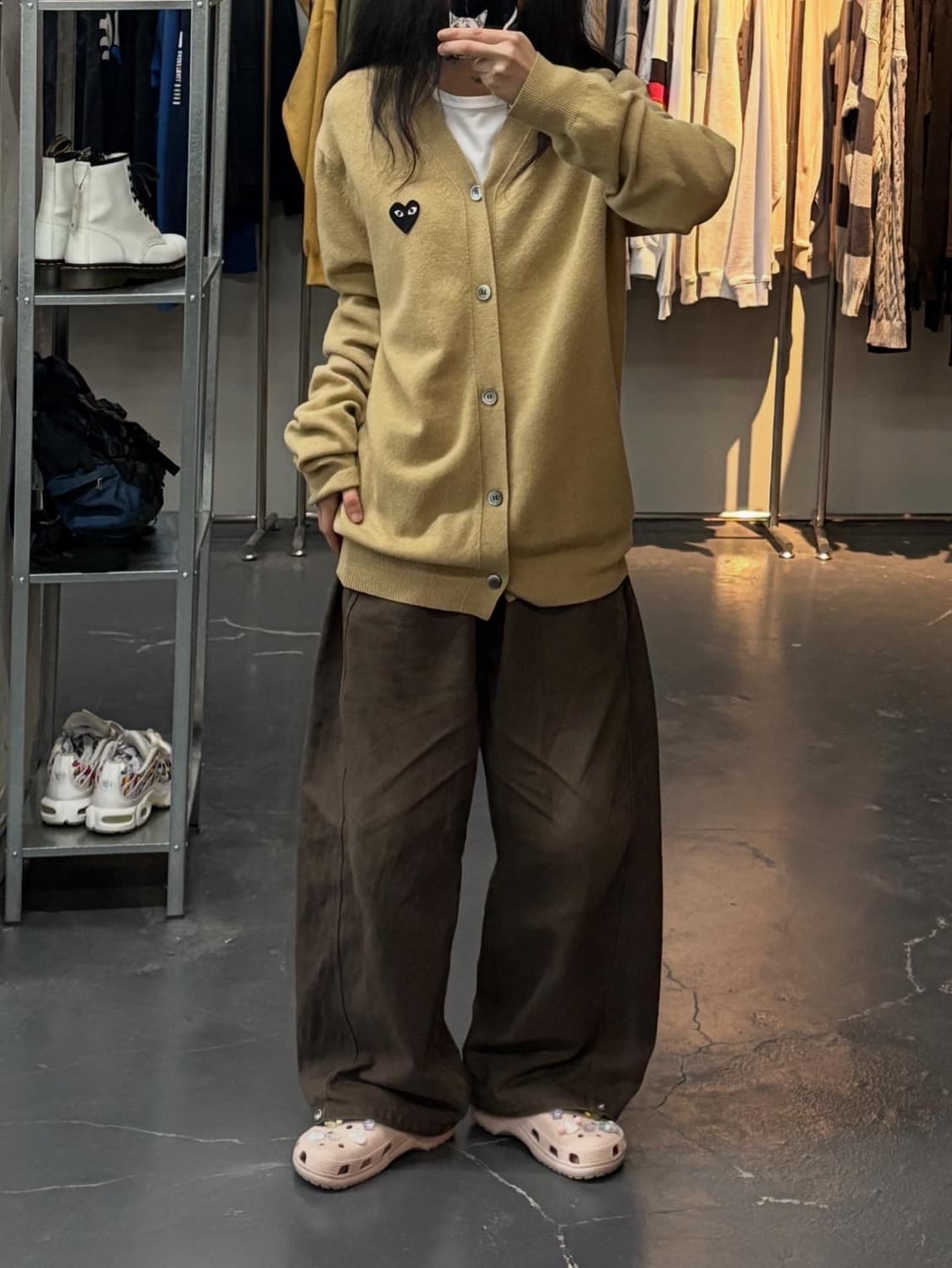 꼼데가르송 블랙하트 와펜 가디건 A2379 상품이미지1