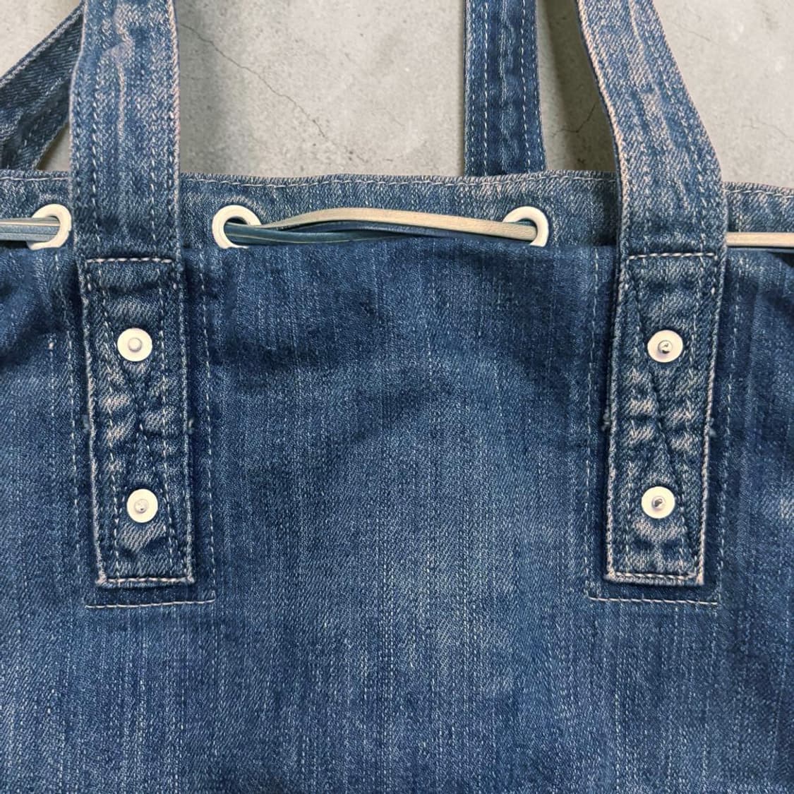 포터클래식 데님 스쿠모 레더 빈티지 토트백 상품이미지5