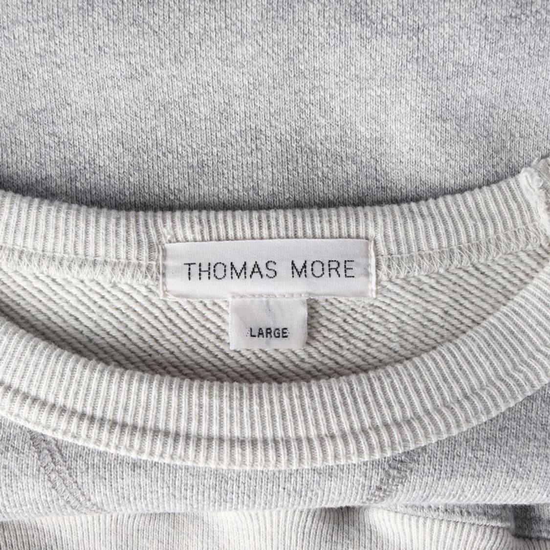 토마스모어 베이직 코튼 그레이 맨투맨 L 상품이미지5