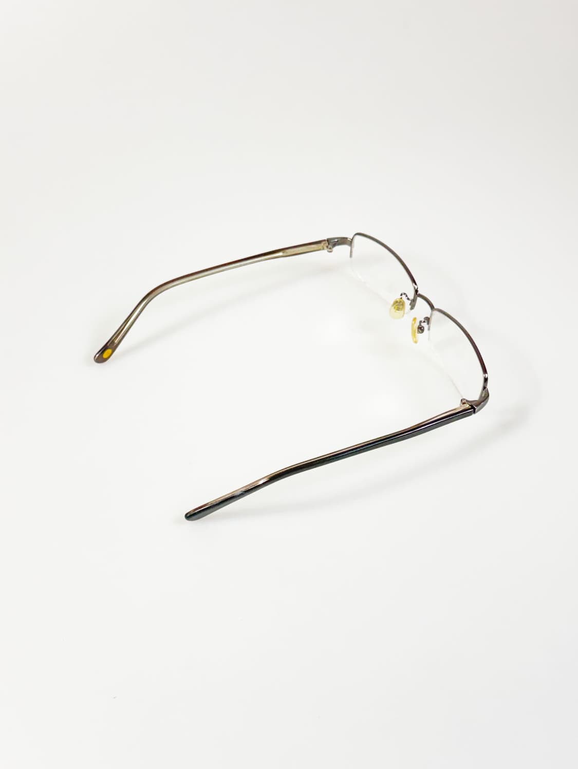 LUXURY OCCHIALI 건메탈 반무테 스퀘어 빈티지 안경 상품이미지4